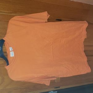 Falls Creek plain men's medium orange tshirt great for layering